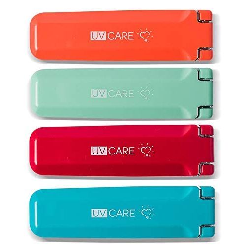  UV CARE UV Travel Light Sanitizer - Ultraviolet Lightweight Portable Foldable Handheld Cleaning Sanitizer for Phone Hotel Household Wardrobe Toilet Car Baby Room - (Red)