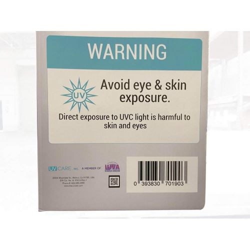  UV Care Light Sanitizer Lamp - UV-C Sanitizer Lamp for Commercial Home Offices Clinics & Rooms with Remote Timer 180 ° Adjustable Swing with Motion Sensor Detection - with EPA Est