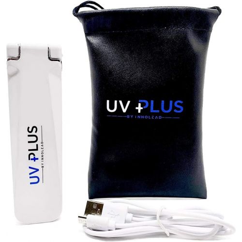  UV PLUS Pocket Portable Ultraviolet Light Sanitizer for Germ, Viruses and Bacteria - Disinfecting UVC for Mobile Phone, Toothbrush, Toys - Use for Travel, Home, Office - Battery &