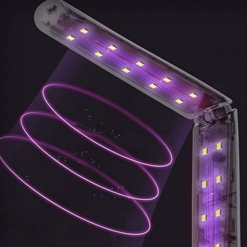  UV POD UV-C Professional Grade Sanitizer Wand 20 UVC LEDs Foldable Handheld for Home Car Hotel, LED Lamp UV Cleaner Portable Rechargeable Sterilizer USB Compatible Ultraviolet Light (Incl