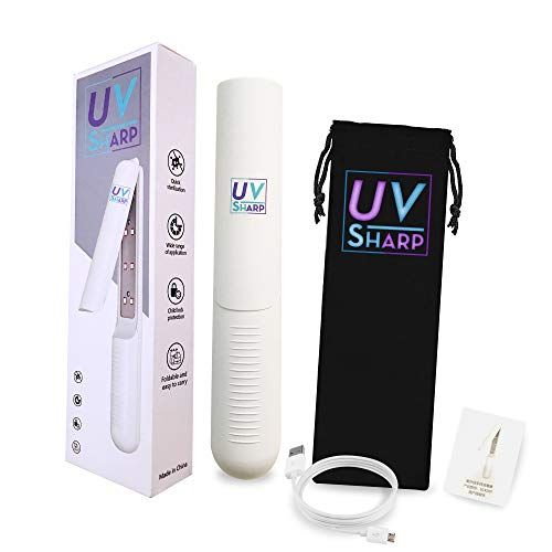  UV SHARPS - UVC Light Disinfecting Wand - Premium Quality - Good For Disinfecting All House Hold Items - Cell Phones, Keys, Light Switches, Baby Products, Laptops And More! Portabl