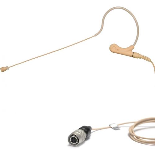  U-Voice UVS70D H4P Detachable Mini Headset Microphone for Audio Technica (Tan Color)