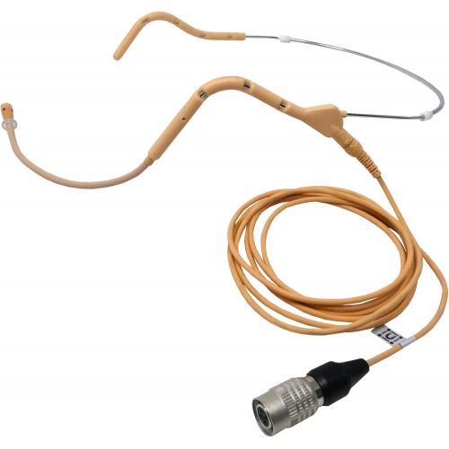  U-Voice UVG20 Tan Color Headset Microphone with Straight Detachable Cable for Audio Technica (Straight Cable)