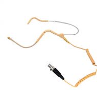 U-Voice UVG20 Tan Color Headset Microphone with Coiled Detachable Cable for Shure (Coiled Cable)