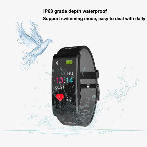  UWINMO Smart Watch for Android and iOS Phones with Heart Rate and Blood Pressure Monitoring, Sleep Monitoring, Information Alerting & Motion Monitoring Waterproof Fitness Tracker for Men,