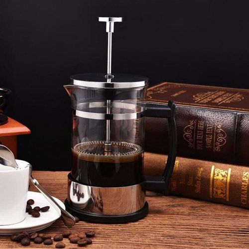  UXZDX Stainless Steel Glass Teapot French Coffee Tea Percolator Filter Press Plunger 350ml Manual Coffee Espresso Maker Pot