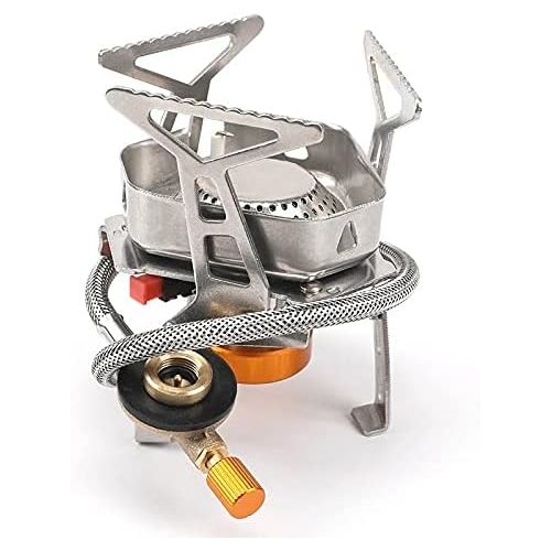  UXZDX CUJUX Outdoor Picnic BBQ Gas Stove Windproof Camping Gas Burner 3500W Tourist Equipment Folding Backpack Stove for Hiking