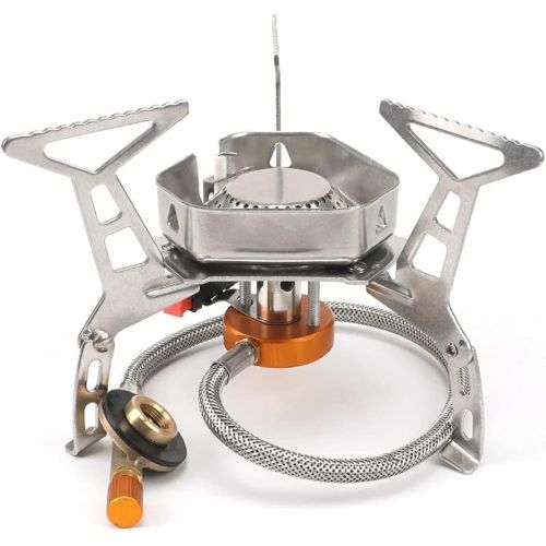  UXZDX CUJUX Outdoor Picnic BBQ Gas Stove Windproof Camping Gas Burner 3500W Tourist Equipment Folding Backpack Stove for Hiking