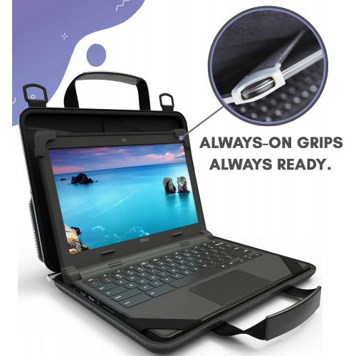  [아마존베스트]UZBL 11-11.6 inch Work-in Chromebook Laptop Case with Pouch and Shoulder Strap