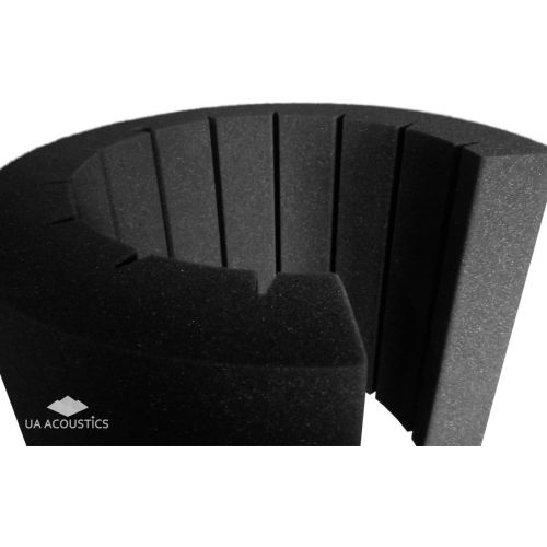  Ua-acoustics Reflection Filter Portable Microphone Vocal Booth/Pro audio Isolation Shield Airscreen Filter, Acoustic Foam Microphone Screen