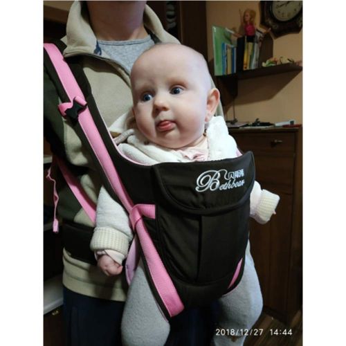  Uarerise 0-30 Months Baby Carrier, Ergonomic Kids Sling Backpack Pouch wrap Front Facing Multifunctional Infant Kangaroo Bag (Pink)