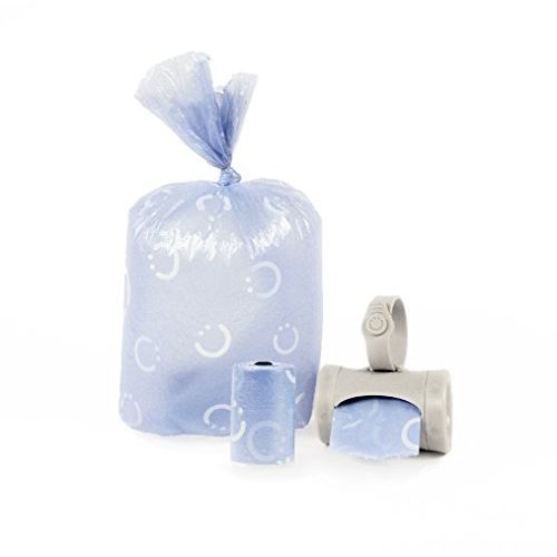  [아마존베스트]Ubbi Retractable On The Go Bag Dispenser, Lavender Scented, Baby Gift