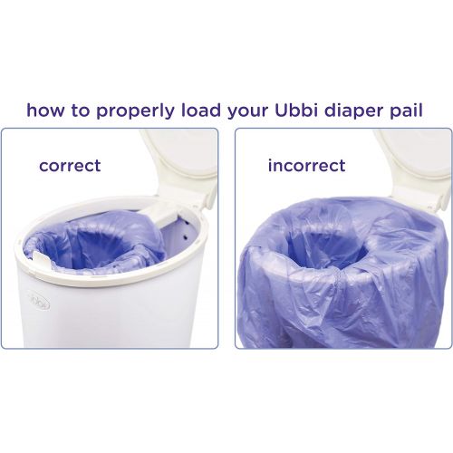  [아마존베스트]Ubbi Disposable Diaper Pail Plastic Bags, Made with Recyclable Material, Single Pack, 25 Count, 13-Gallon