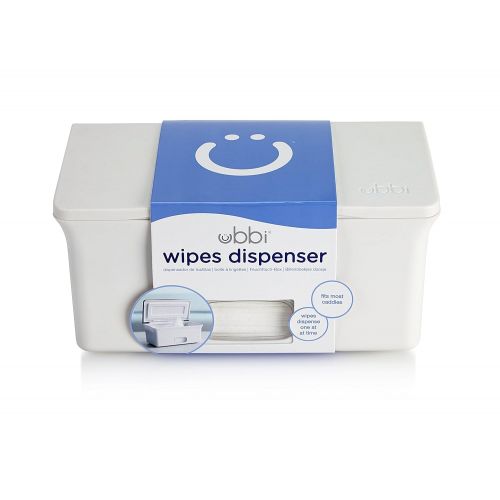  [아마존베스트]Ubbi Baby Wipes Dispenser | Baby Wipes Case | Baby Wipes Holder with Weighted Plate, Keeps Wipes Fresh...