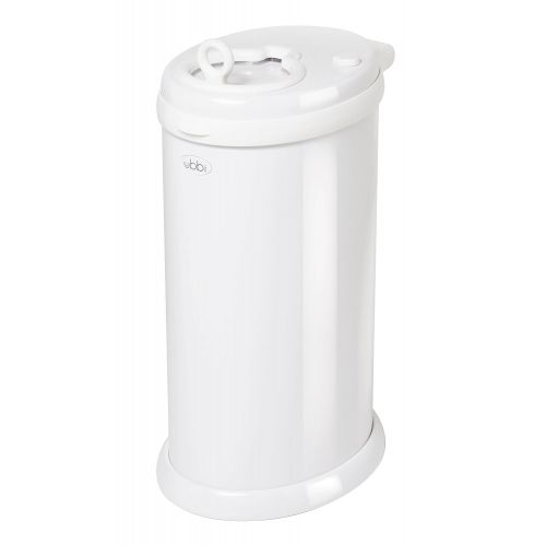  Ubbi Steel Odor Locking, No Special Bag Required Money Saving, Awards-Winning, Modern Design, Registry Must-Have Diaper Pail, White