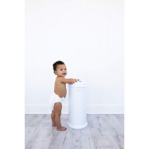  Ubbi Steel Odor Locking, No Special Bag Required Money Saving, Awards-Winning, Modern Design, Registry Must-Have Diaper Pail, White