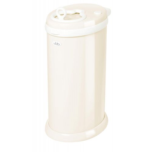  Ubbi Steel Odor Locking, No Special Bag Required Money Saving, Awards-Winning, Modern Design Registry Must-Have Diaper Pail, Ivory