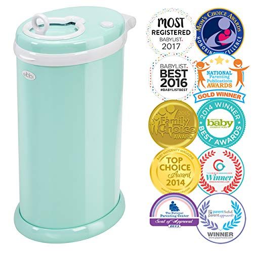  Ubbi Steel Odor Locking, No Special Bag Required Money Saving, Awards-Winning, Modern Design Registry Must-Have Diaper Pail, Mint