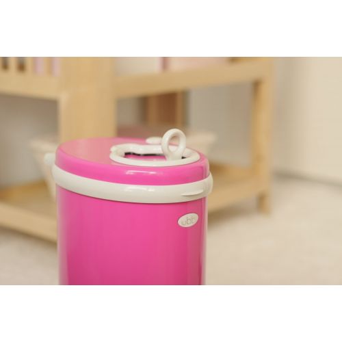  Ubbi Steel Pail, Hot Pink, Discontinued by Manufacturer