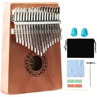 [아마존베스트]Ubblove Kalimba 17 Keys Thumb Pianos Portable Wood Finger Piano With Tune Hammer Instruction Book,Music Instrument Gift For Kids Adult Beginners Professional. (Kalimba 17 key)