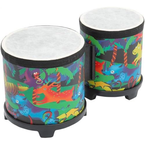  [아마존베스트]Ubblove Bongo Drum 5-6 Rhythm Club Drum for Kids Montessori Percussion Instrument Music Drum Toys with Colorful Mallets for Baby Children Special Christmas Birthday Gift.(5-6)