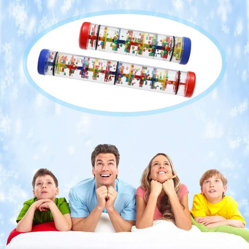  [아마존베스트]Ubblove Rainmaker 8 inch Mini Rainstick for babies Rattle Tube Rain Stick Shaker Music Sensory Auditory Instrument Toy For baby child girl (8 inch)