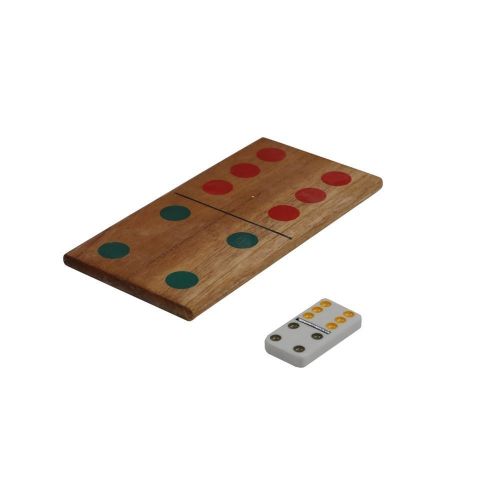  Uber Games Giant Dominoes Set - Hardwood - Natural Finish