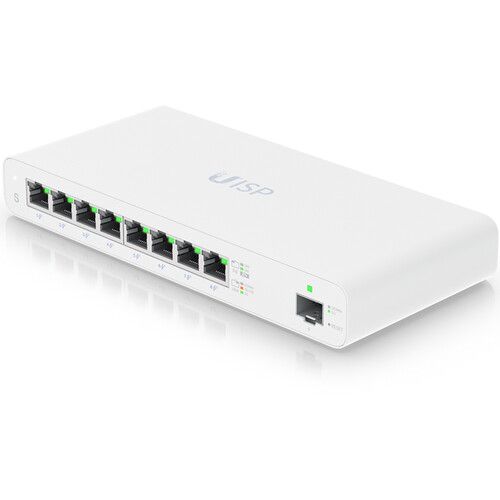  Ubiquiti Networks UISP 8-Port Gigabit PoE Compliant Managed Network Switch