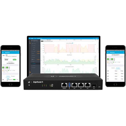  Ubiquiti Networks ER-4 3-Port EdgeRouter with EdgeMAX Technology