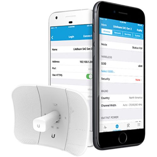  Ubiquiti Networks LiteBeam AC Gen2 airMAX ac CPE with Dedicated Management Radio