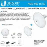 Ubiquiti Networks Ubiquiti NBE-M5-16 2-PACK 5GHz NanoBeam M5 16dBi airMAX Bridge
