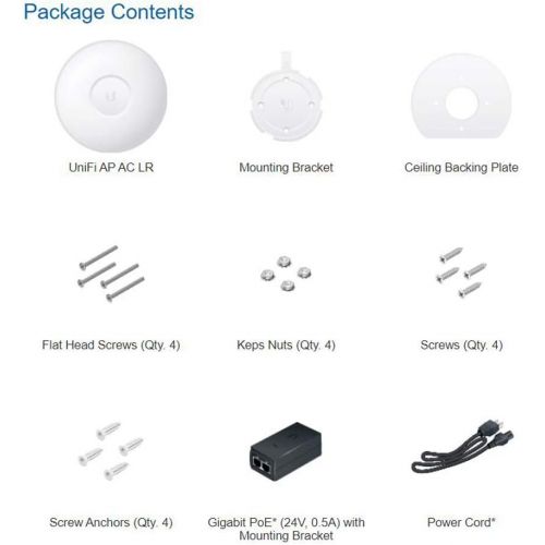  Ubiquiti Networks Ubiquiti UAP-AC-LR 2-PACK UniFi AP AC LR Long Range 802.11AC Gigabit PoE