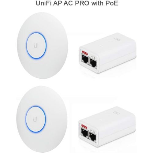  Ubiquiti Networks UAP-AC-PRO-E Access Point (No PoE Included In Box) 2-Pack Bundle
