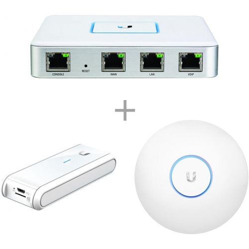  Ubiquiti Networks Ubiquiti USG Unifi Security Gateway (1 Item) Bundle with Ubiquiti UC-CK Unifi Cloud Key - Remote Control Device (1 Item) & Ubiquiti UAP-AC-LR-US Unifi AP-AC Long Range - Wireless A