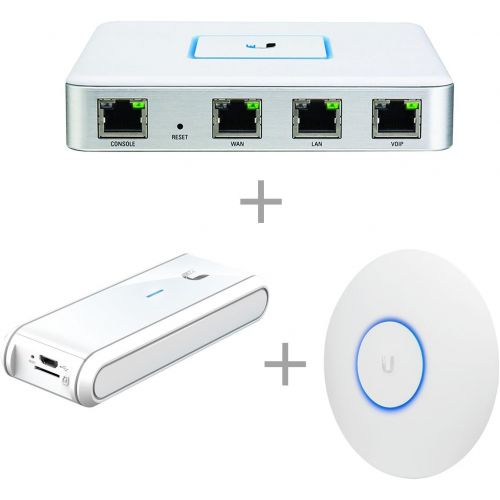  Ubiquiti Networks Ubiquiti USG Unifi Security Gateway (1 Item) Bundle with Ubiquiti UC-CK Unifi Cloud Key - Remote Control Device (1 Item) & Ubiquiti UAP-AC-LR-US Unifi AP-AC Long Range - Wireless A