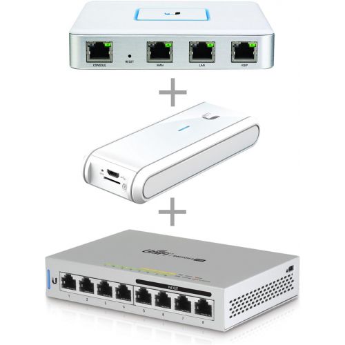  Ubiquiti Networks Ubiquiti USG Unifi Security Gateway (1 Item) Bundle with Ubiquiti UC-CK Unifi Cloud Key - Remote Control Device (1 Item) & Ubiquiti UAP-AC-LR-US Unifi AP-AC Long Range - Wireless A