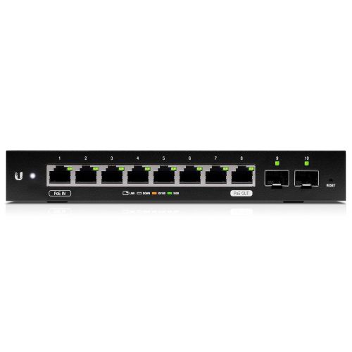  Ubiquiti Networks Ubiquiti EdgeSwitch 10X, 10-Port Gigabit Switch with Poe Passthrough (ES-10X)