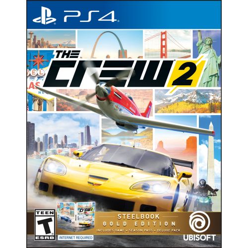  The Crew 2 Steelbook Gold Edition, Ubisoft, PlayStation 4, 887256029173