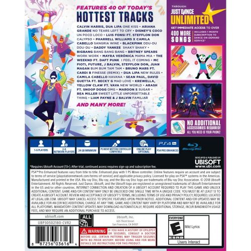  Ubi Soft Just Dance 2019 - PlayStation 4 Standard Edition