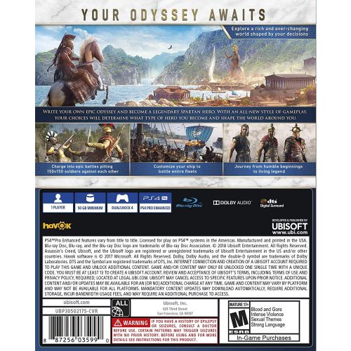  Assassins Creed Odyssey, Ubisoft, PlayStation 4, 887256035990