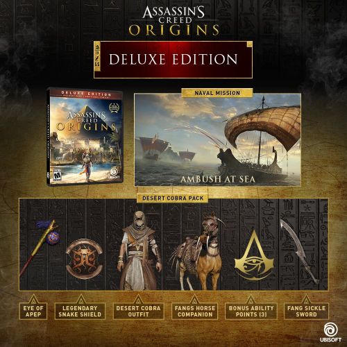  By Ubisoft Assassins Creed Origins SteelBook Gold Edition - PlayStation 4