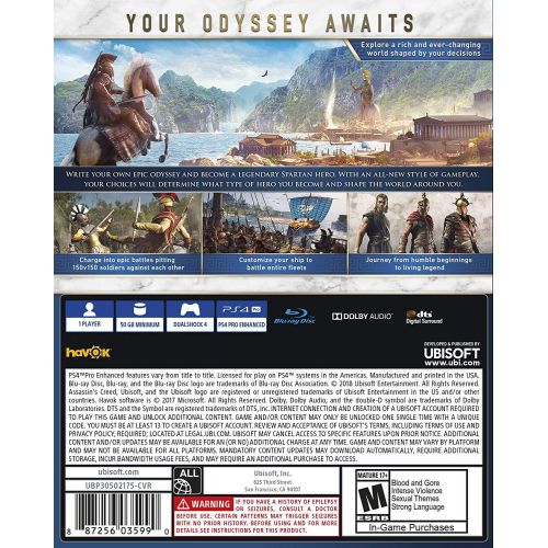  By Ubisoft Assassins Creed Odyssey - PlayStation 4 Standard Edition