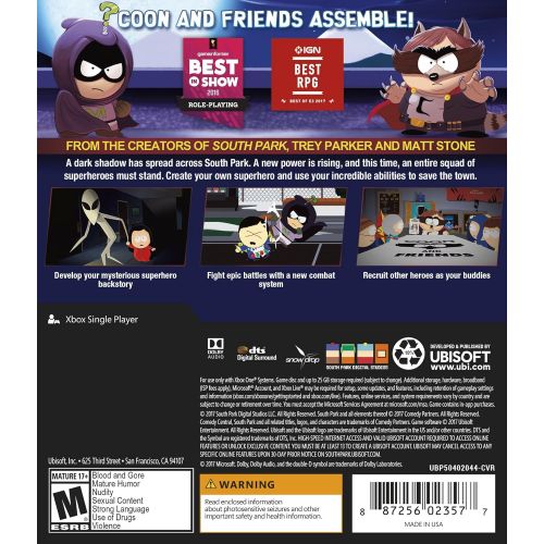  By      Ubisoft South Park: The Fractured but Whole - Xbox One Digital Code