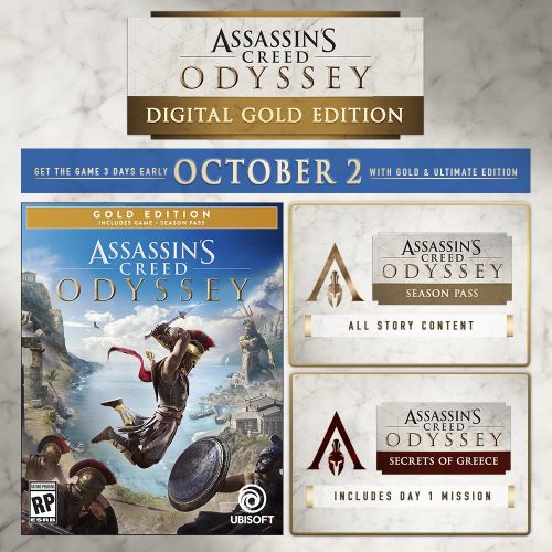  By Ubisoft Assassins Creed Odyssey: Gold Edition - Xbox One [Digital Code]