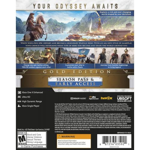  By Ubisoft Assassins Creed Odyssey - Xbox One Gold Steelbook Edition