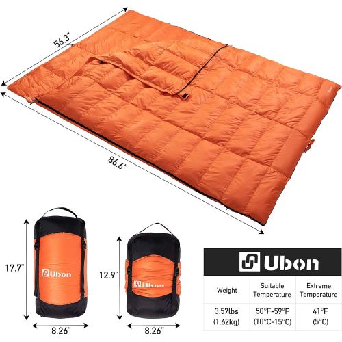  Ubon 32 °F Sleeping Bags with Compression Sack,3 Season Waterproof Envelope Sleeping Bag, Lightweight Sleeping Bag for Hiking Camping