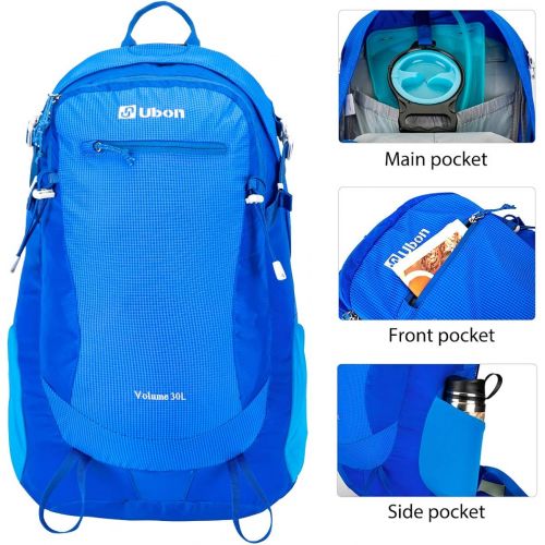  Ubon Internal Frame Backpack Hiking Daypack for Hiking Camping Traveling Black: Sports & Outdoors