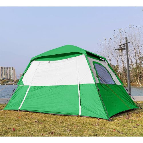  Ubon 4/6/8 Person 60 Seconds Set Up Camping Tent Waterproof Instant Tent with Removable Rainfly, Family Portable Instant Tent Automatic Tent for Camping Hiking Mountaineering