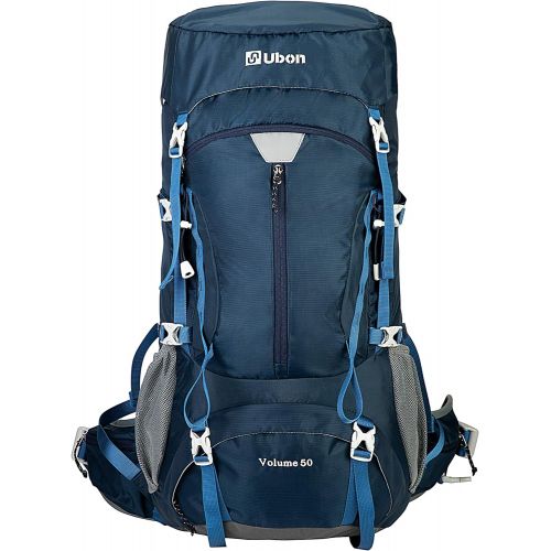  [아마존베스트]Ubon Internal Frame Backpack 50L for Hiking Camping Backpacking with Rain Cover