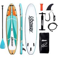 Inflatable Stand Up Paddle Board: Uboway Inflatable Kayak Paddle Board with Premium SUP Accessories, Non-Slip Comfort Deck with Backpack, Bonus Dry Bag & Hand Pump, Sup Board for Yoga Fishing Surf